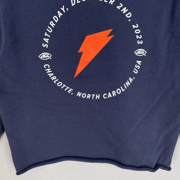 Gatorade Sweatshirt Womens Small Navy Blue Cropped Crewneck ACC Charlotte 2023 - Picture 11 of 15